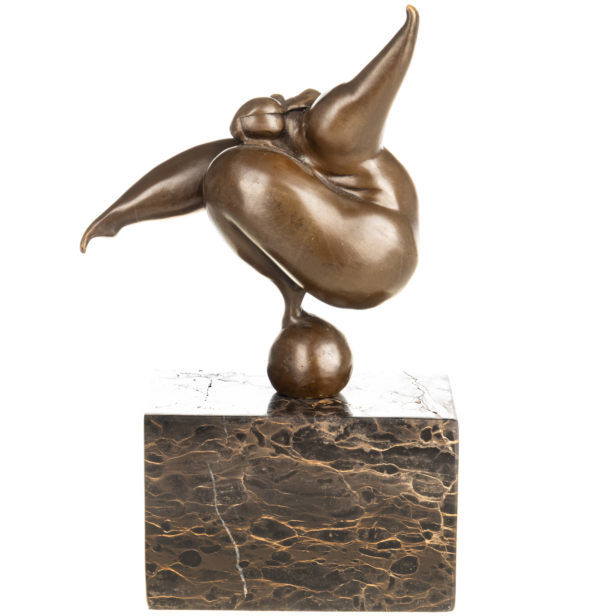 Női akt modern bronz szobor